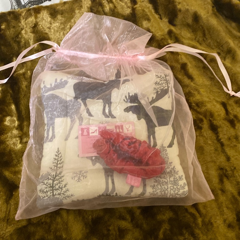 Moose Potholder Bling Bag with Hair Scrunchie